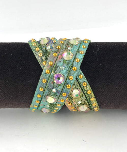 Big Stone Triple Treat - Bracelet/Choker/Boot Cuff - "Summer Romance"
